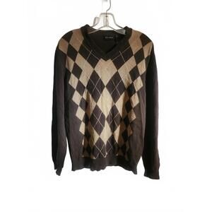 Axcess Brown Argyle Sweater. Mens Size Small. Excellent condition